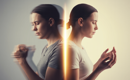 Stress in 60 Sekunden reduzieren: Person entspannt sich innerhalb weniger Sekunden durch bewusste Atmung