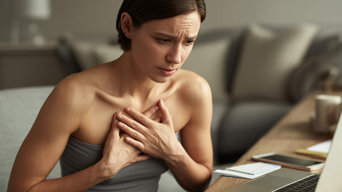 Engegefühl in der Brust durch Stress: Symptome richtig einordnen